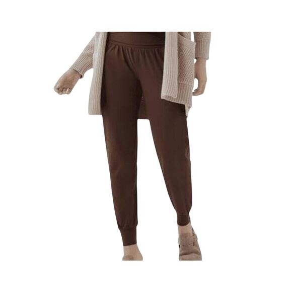 Pact Womens Brown Fold Over Waist Front Pockets Organic Cotton Joggers Size XXL - Picture 7 of 7